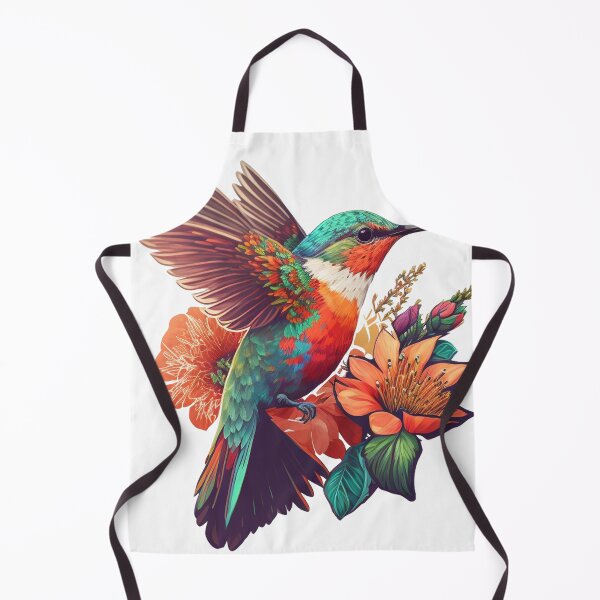 Item preview, Hummingbird and Flowers designed and sold by SCHummingbirds.