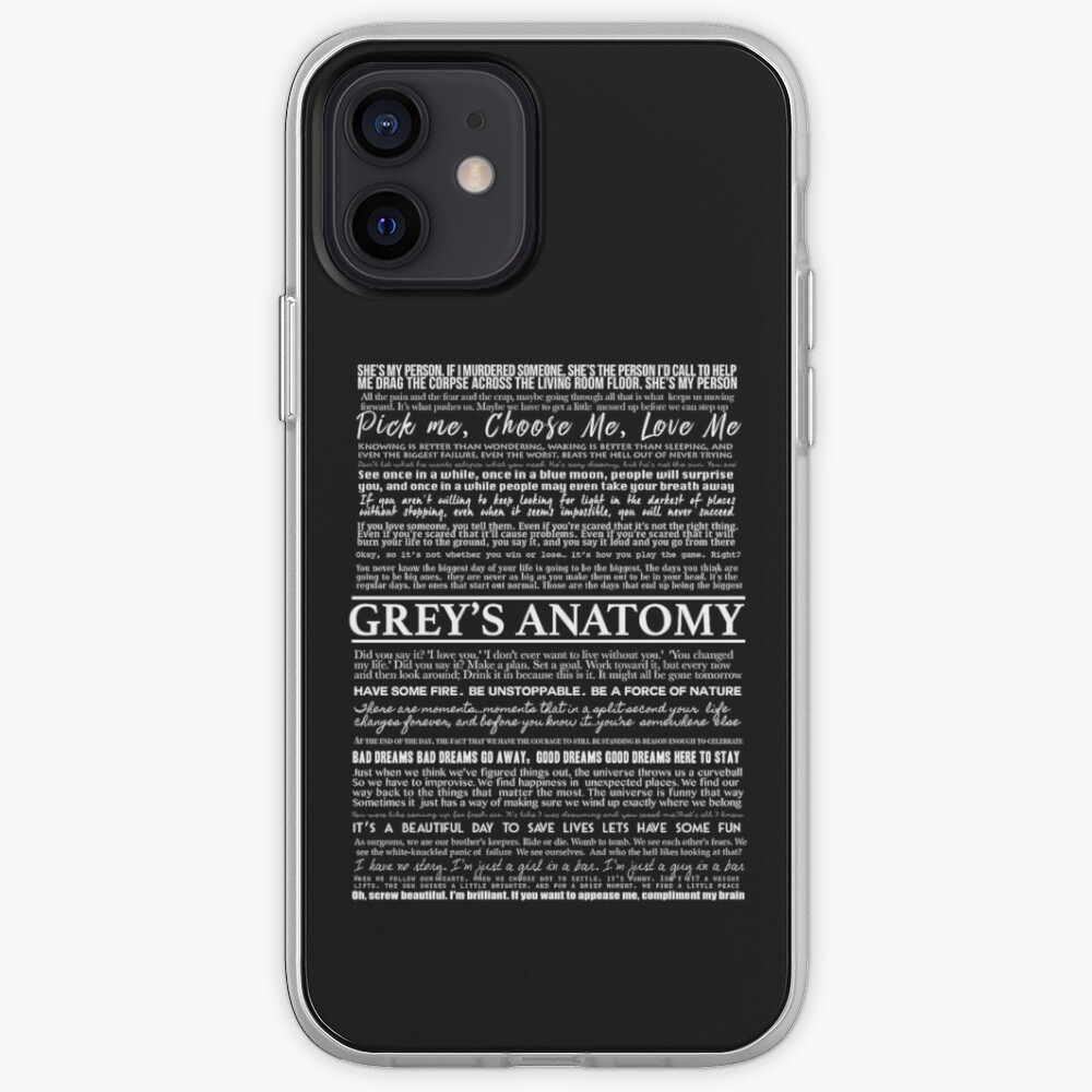 typography black iPhone Case & Cover