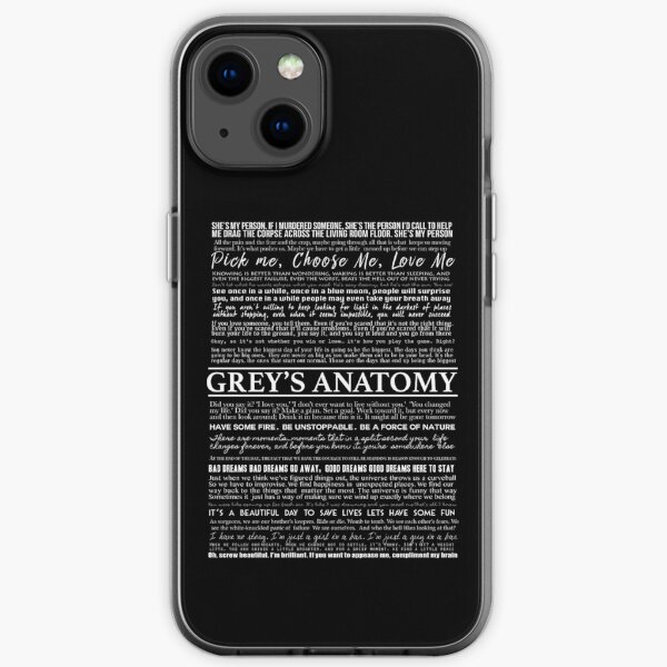 Typografie schwarz iPhone Flexible Hülle