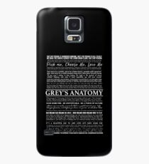 Typografie schwarz Hülle & Klebefolie für Samsung Galaxy