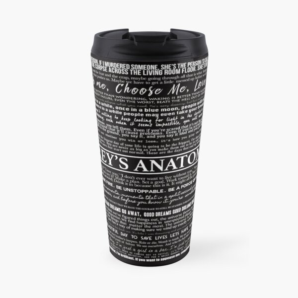 Typografie schwarz Thermobecher