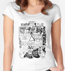 dead in the middle of the co-double mon Women's Fitted Scoop T-Shirt