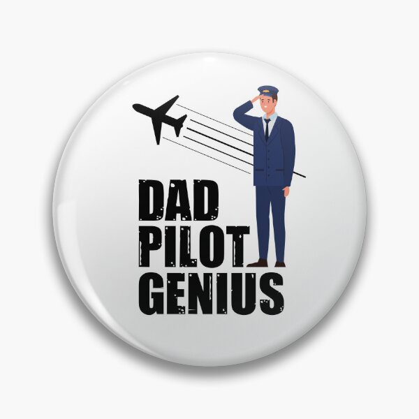 Item preview, Dad Pilot Genius Father's Day designed and sold by Thanineemedia.