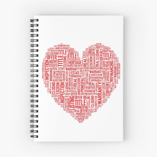Item preview, Real Estate Heart - Heart Filled With Words designed and sold by molamode.