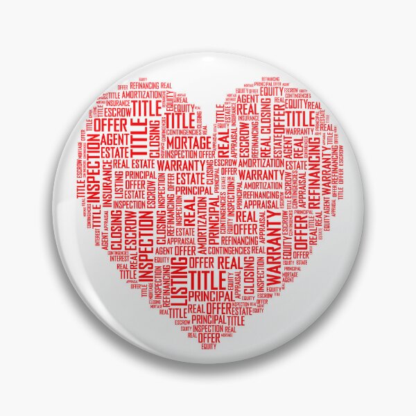 Item preview, Real Estate Heart - Heart Filled With Words designed and sold by molamode.