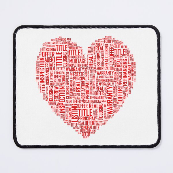 Item preview, Real Estate Heart - Heart Filled With Words designed and sold by molamode.