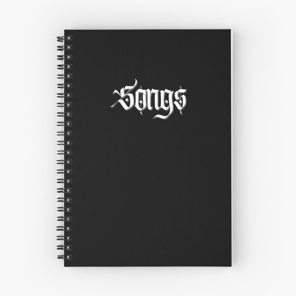 Item preview, Black Songs Notebook designed and sold by Ninjakandy.