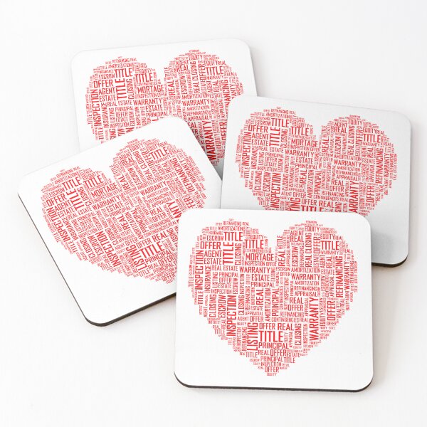 Item preview, Real Estate Heart - Heart Filled With Words designed and sold by molamode.