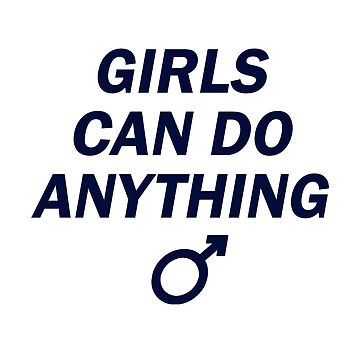 Artwork thumbnail, GIRLS CAN DO ANYTHING ♂, blue by gardengrease