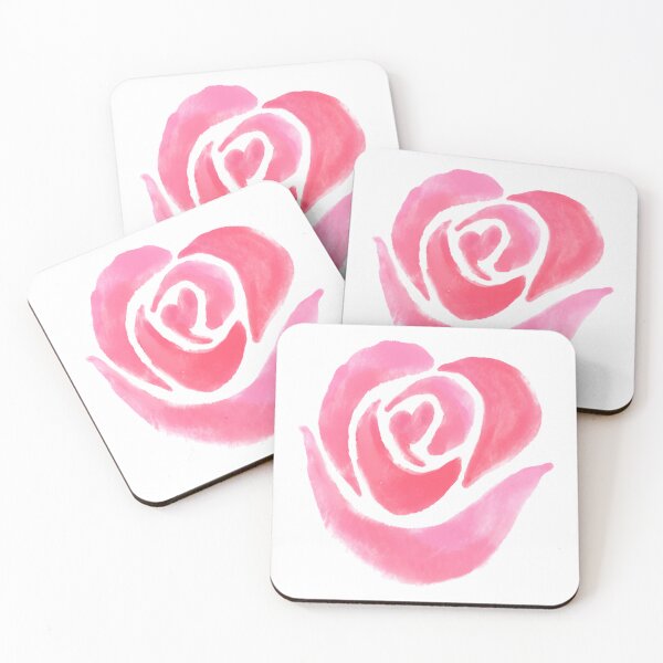 Item preview, Painted Pink Rose - White designed and sold by Timeknights.