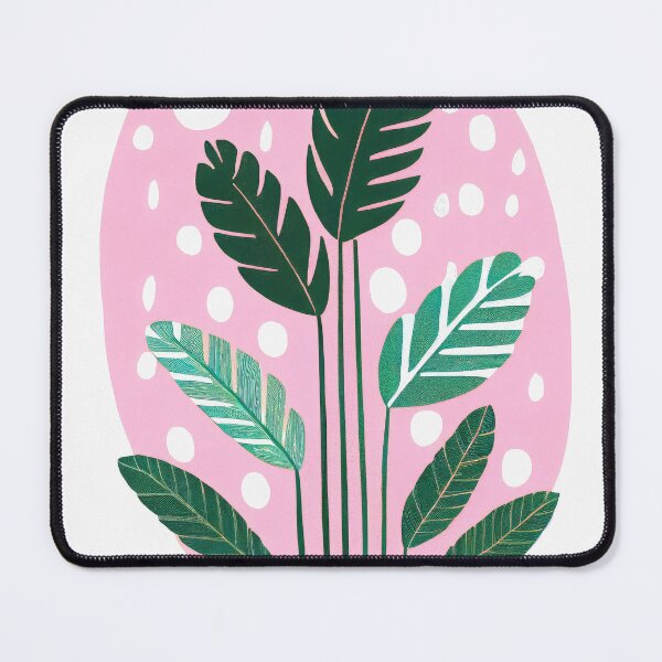 Item preview, Pink House Plants Mid-Century Modern Boho designed and sold by PinkNomad.