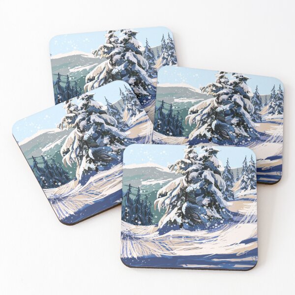 Item preview, Landscape painting of Cypress Ski Hill Vancouver Canada designed and sold by The Willow Of  Rain City.
