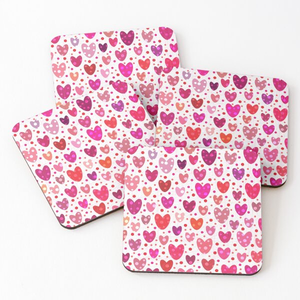 Item preview, polkadot hearts designed and sold by tangerinedusk.