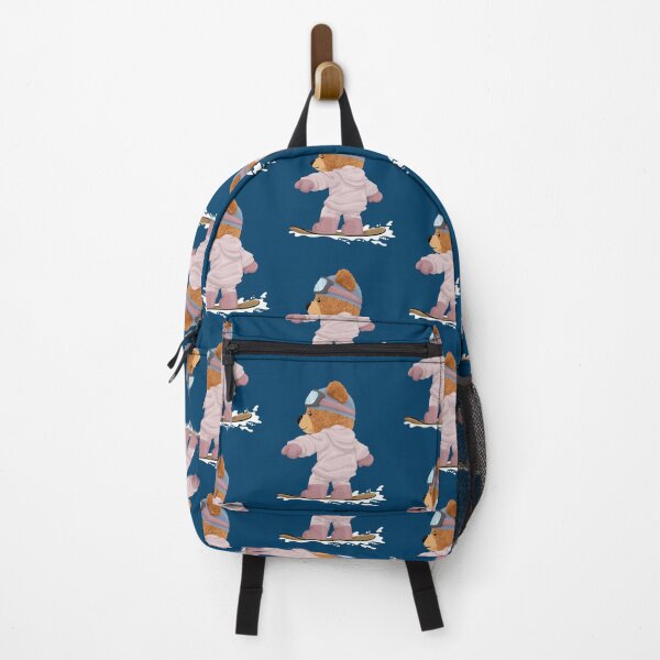 Item preview, Cute teddy bear in winter clothes playing snowboard designed and sold by Bhonard 21.