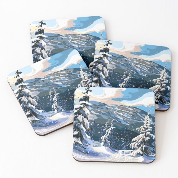 Item preview, Landscape Painting of Whistler Ski Hill designed and sold by The Willow Of  Rain City.
