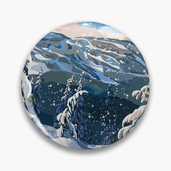 Item preview, Landscape Painting of Whistler Ski Hill designed and sold by The Willow Of  Rain City.