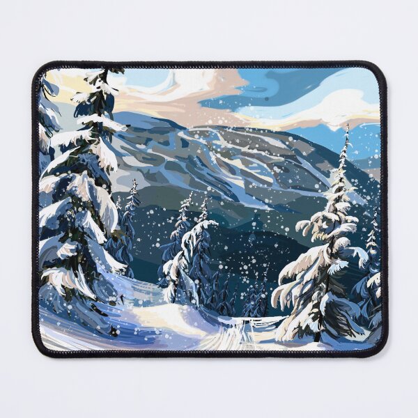 Item preview, Landscape Painting of Whistler Ski Hill designed and sold by The Willow Of  Rain City.