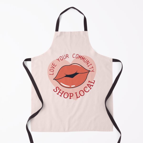 Item preview, Cute Lip Heart Love Your Community Shop Local designed and sold by bolimj.
