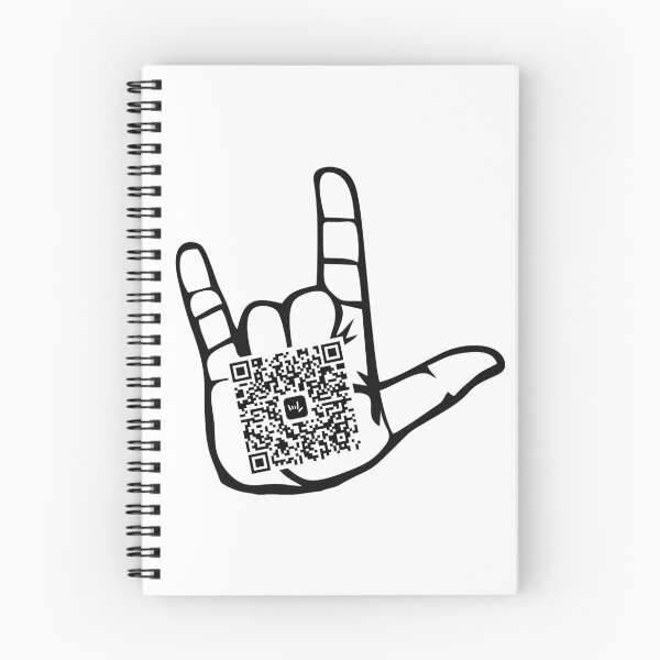 Item preview, ASL ILY Hand QR Code designed and sold by CleverILY.