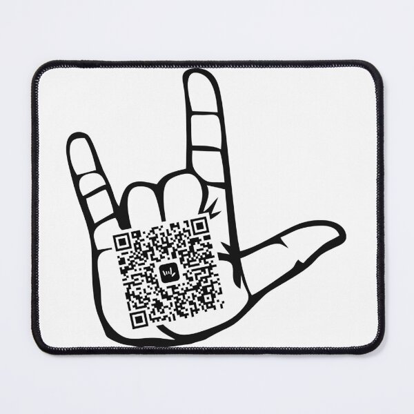 Item preview, ASL ILY Hand QR Code designed and sold by CleverILY.