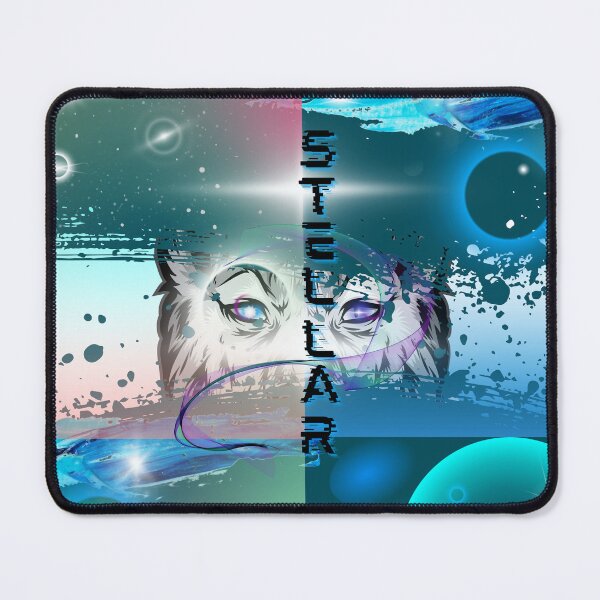 Item preview, Stellar parallax, beautiful astral and futuristic illustration with stars and planets theme in neon colors designed and sold by Malogue.