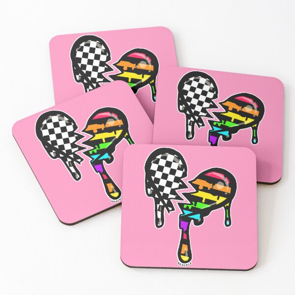 Item preview, Split Rainbow Stripes Checkerboard designed and sold by JanGrackle.