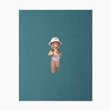 t-shirt roblox girl Art Board Print by CuteDesignOnly