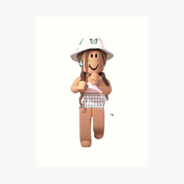 t-shirt roblox girl Art Print by CuteDesignOnly