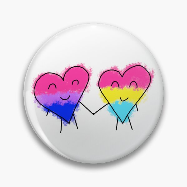Item preview, Valentines Day Doodle Bisexual Pansexual designed and sold by ECKDesign.