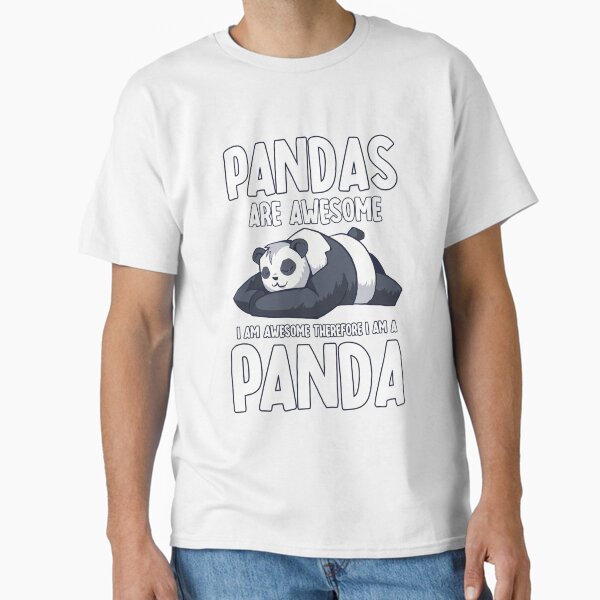 Item preview, Pandas are awesome I Am Awesome Therefore I Am a Panda  designed and sold by jie lin.