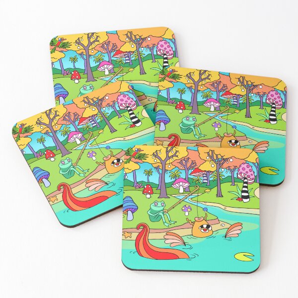Item preview, Frog Fishing for Koi designed and sold by azzurroarts.