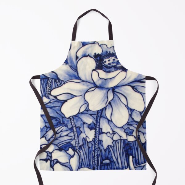 Item preview, Kimono Art With Blue Peony  designed and sold by Wa Wonder.