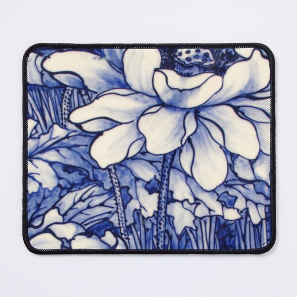 Item preview, Kimono Art With Blue Peony  designed and sold by Wa Wonder.