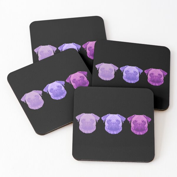 Item preview, Pug Geometric Purple designed and sold by The-Vault.