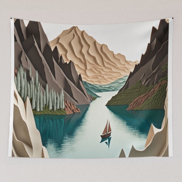 Item preview, Navigating the Layered Fjords designed and sold by rukesdesigns.