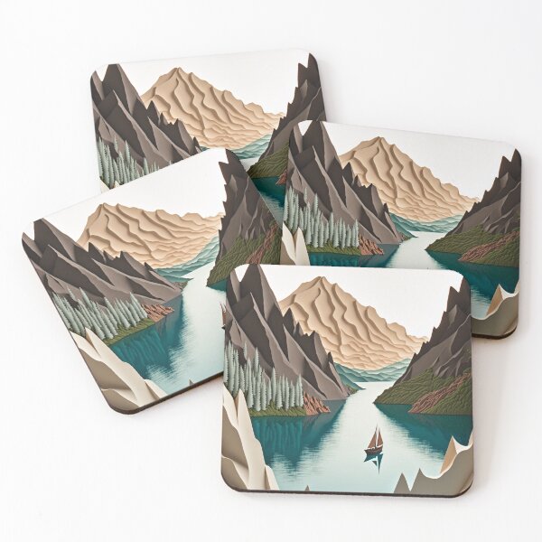 Artikelvorschau, Navigieren in den Layered Fjords entworfen und verkauft von rukesdesigns.