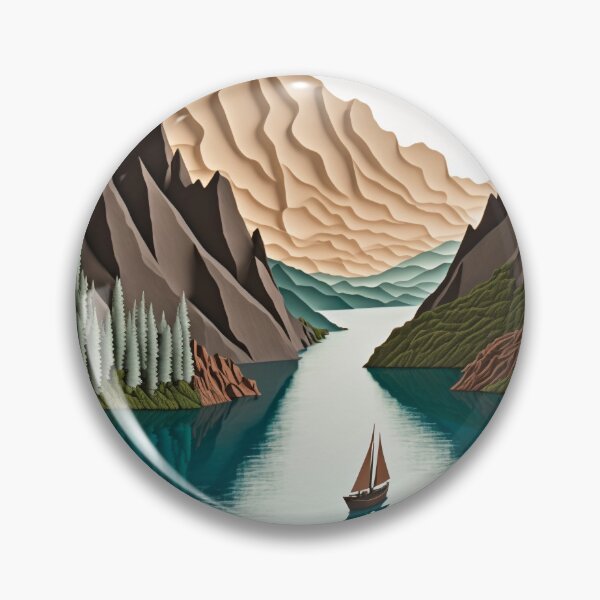 Artikelvorschau, Navigieren in den Layered Fjords entworfen und verkauft von rukesdesigns.