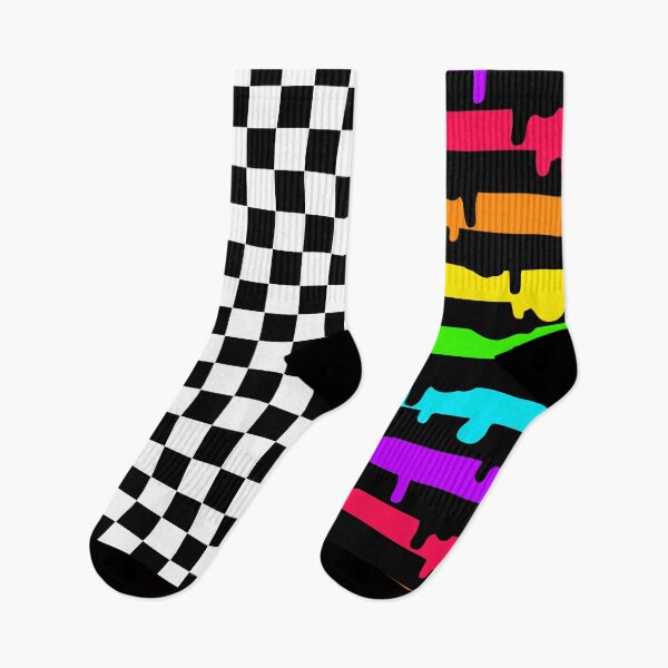 Item preview, Split Rainbow Stripes Checkerboard designed and sold by JanGrackle.