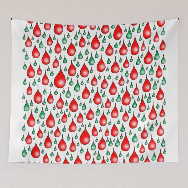 Item preview, Christmas red green drops designed and sold by davidfraser.