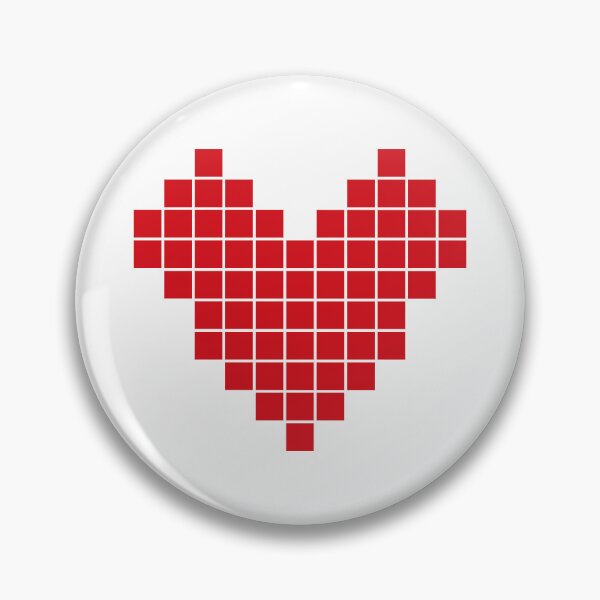 Item preview, Blocky Love Pixel Heart designed and sold by TM Selvam.
