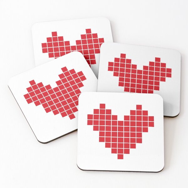 Item preview, Blocky Love Pixel Heart designed and sold by TM Selvam.