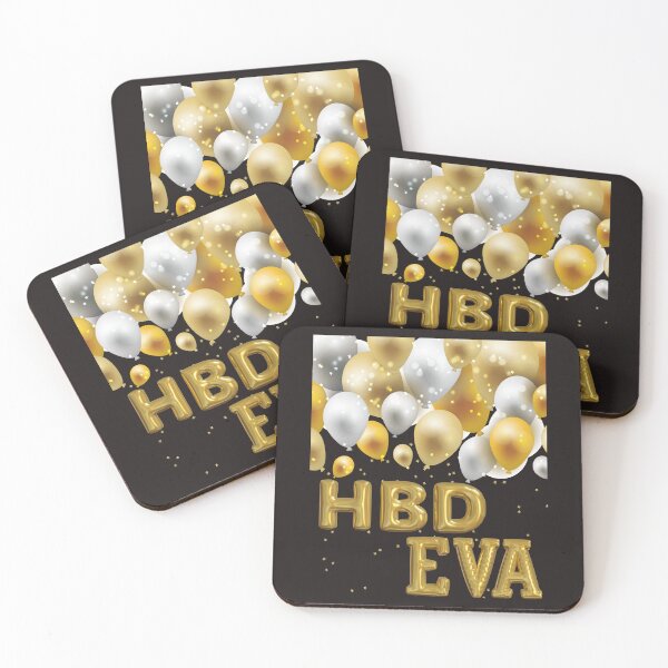 Item preview, Happy Birthday EVA, HBD Eva, alphabet Eva name, artistic Eva name,  designed and sold by Celebrationist.