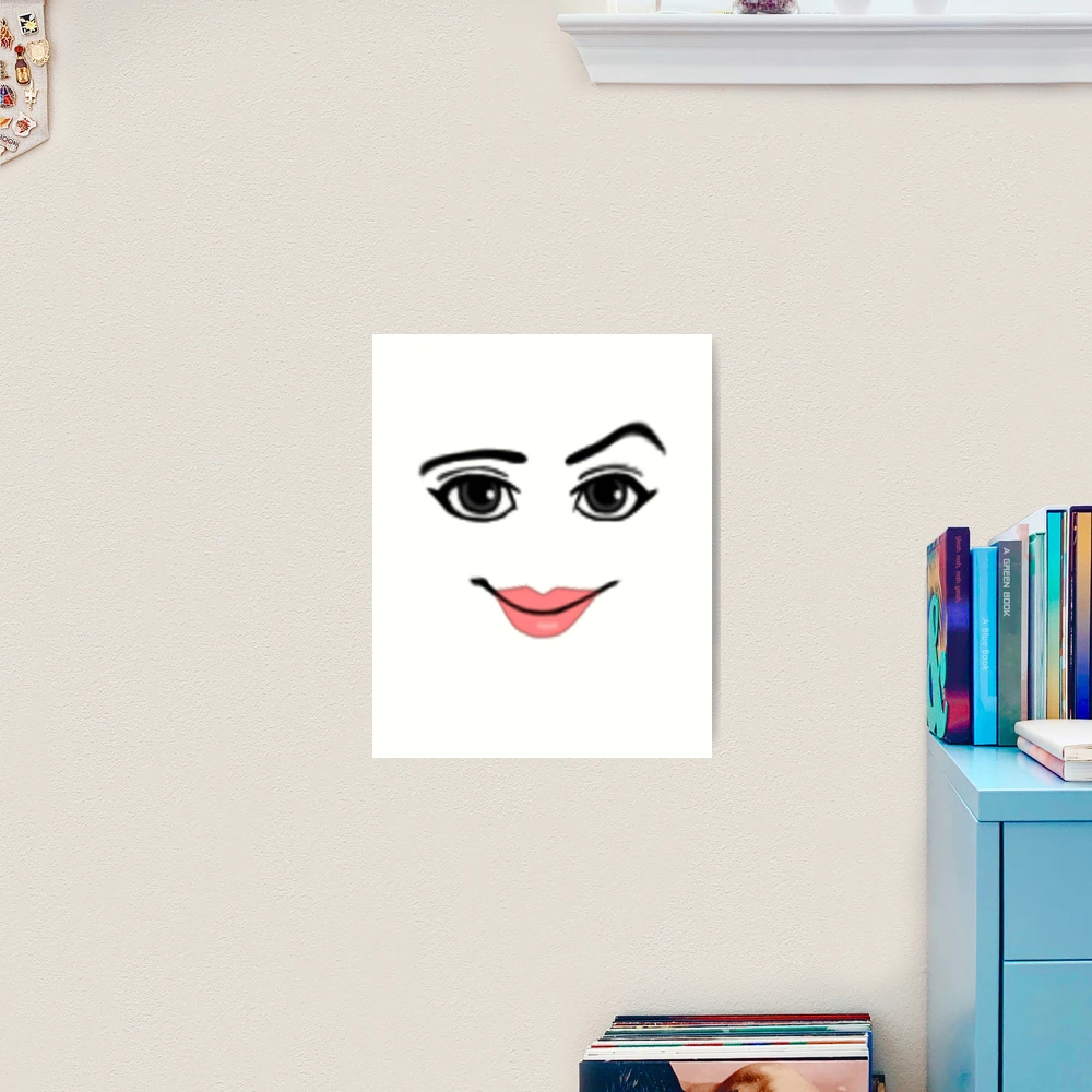 woman face roblox Art Print for Sale by CoreyArms