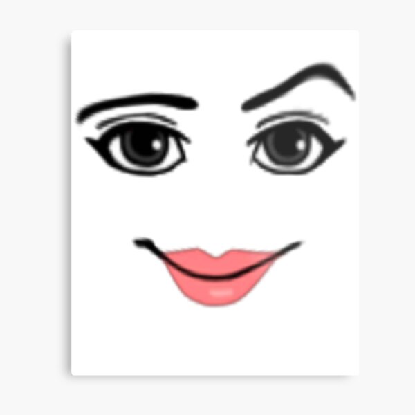 Roblox Woman Face Metal Prints for Sale