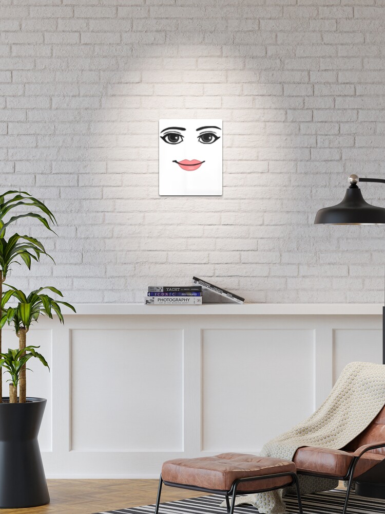 Roblox Woman Face Metal Prints for Sale