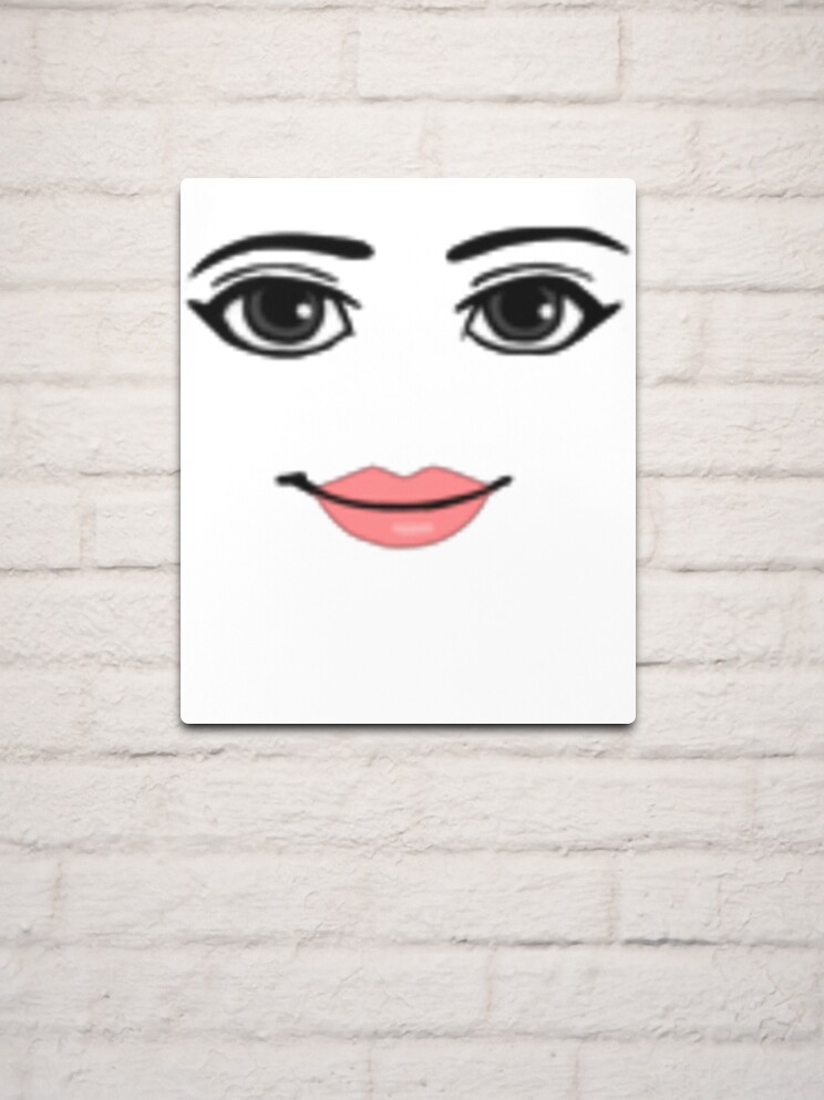 woman face roblox Metal Print for Sale by CoreyArms