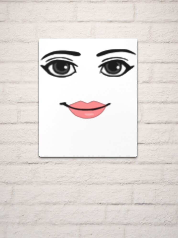 Roblox Woman Face Metal Prints for Sale