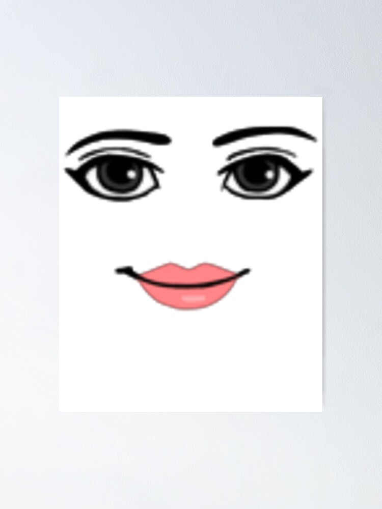 woman face roblox  Poster for Sale by CoreyArms