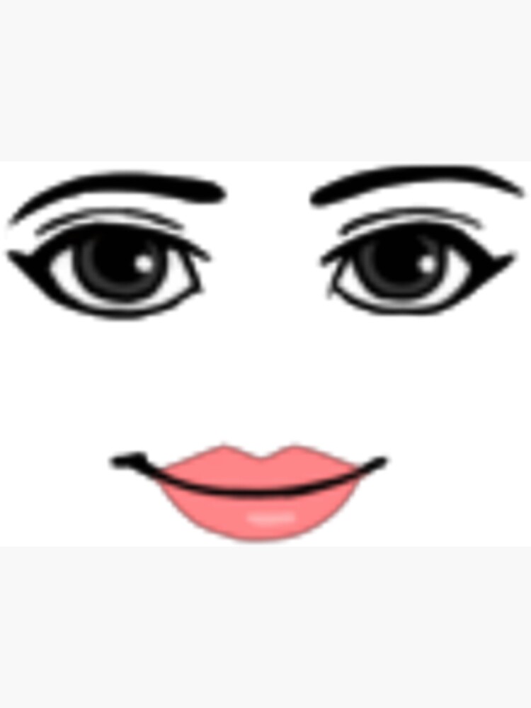 woman face roblox  Sticker for Sale by CoreyArms