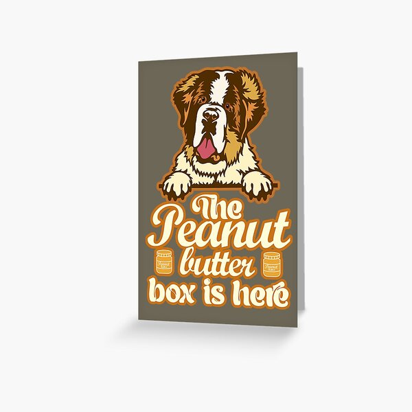 "The Peanut Butter Box Is Here Funny St. Bernard Dog Commercial Humor